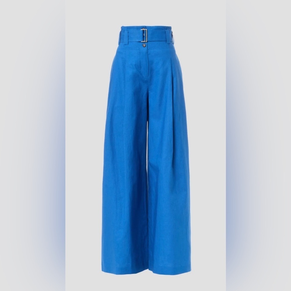 GUC Eudon Choi- Wide Leg Linen Trousers. Size 16
